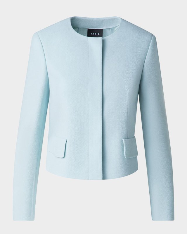 Adriana Short Wool Crepe Jacket